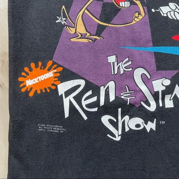 Authentic Vintage Ren & Stimpy All Over Print T-Shirt Sz XL  Perfect condition - Picture 6 of 10